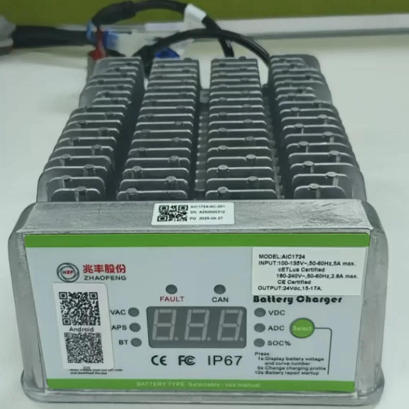 Carregador de bordo para veículo de baixa tensão 24 V